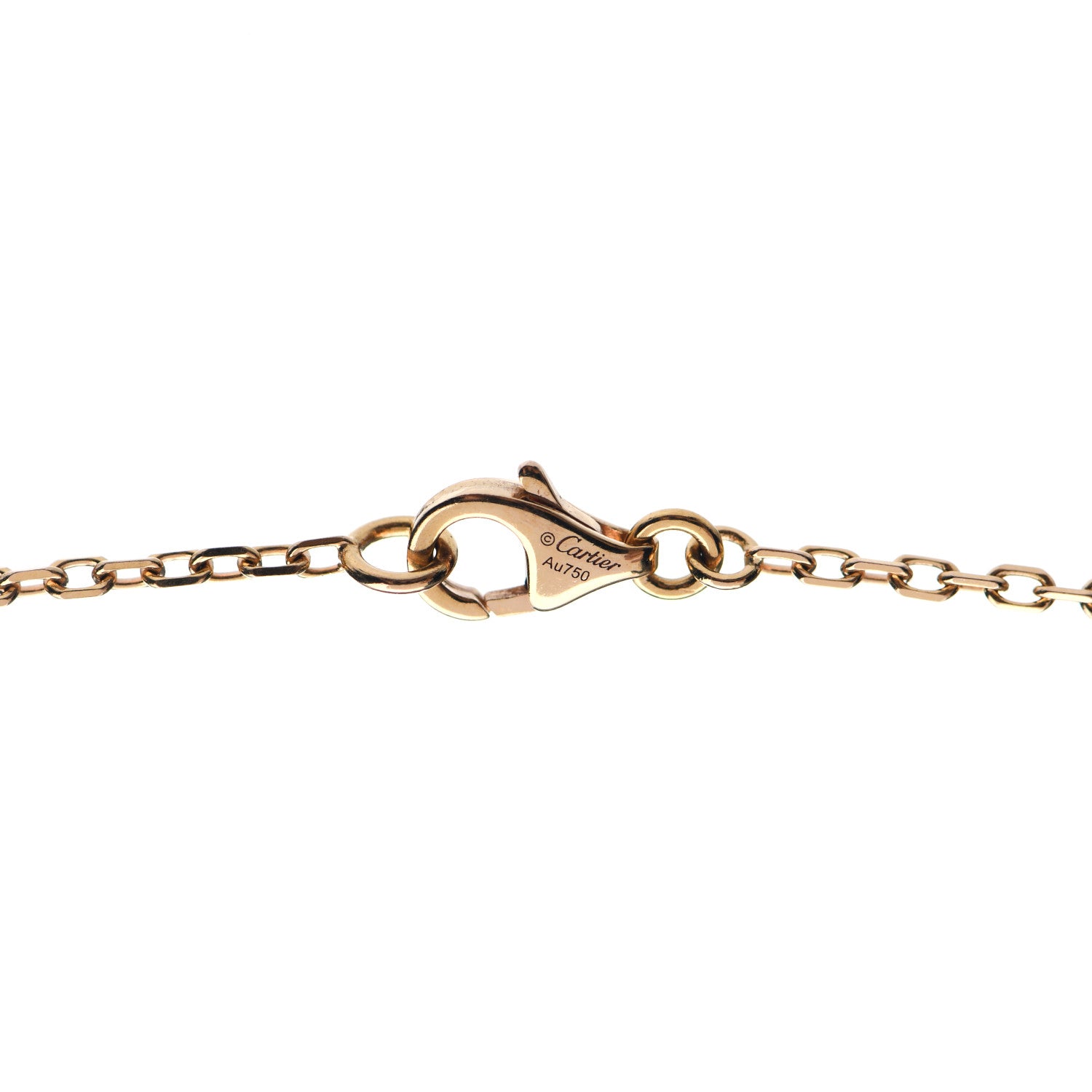 Cartier 18K Pink White Yellow Gold Diamond Trinity Pendant Necklace 4 of 5