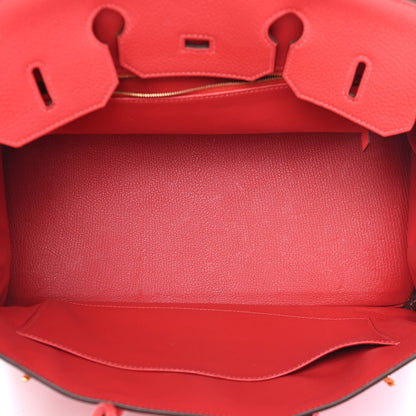 Hermes Taurillon Clemence Birkin 35 Rose Jaipur 5 of 10