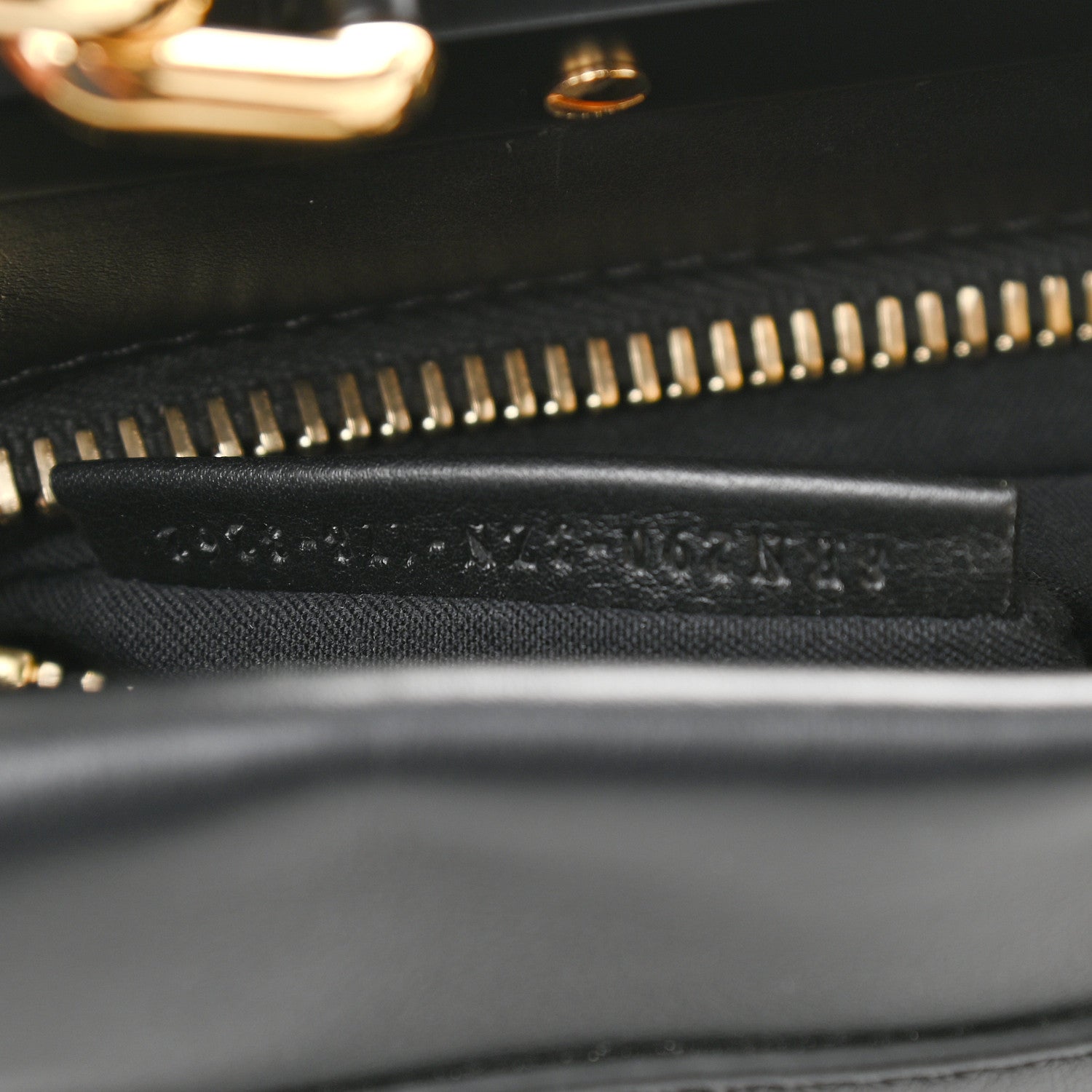 Fendi Vitello Seta Shiny Nappa Medium Peekaboo Iconic Satchel Black 7 of 9