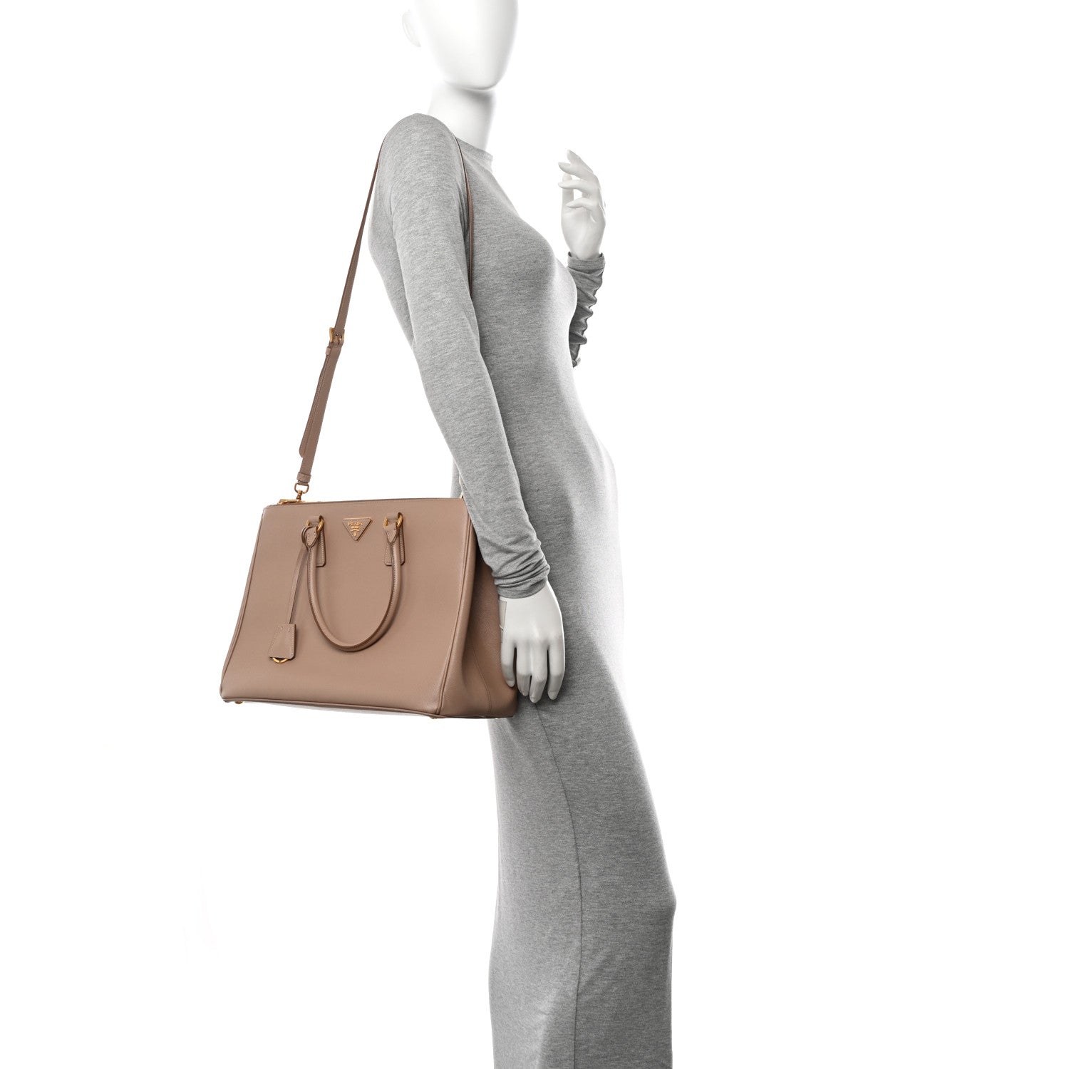 Prada Saffiano Lux Large Galleria Double Zip Tote Cammeo 2 of 11