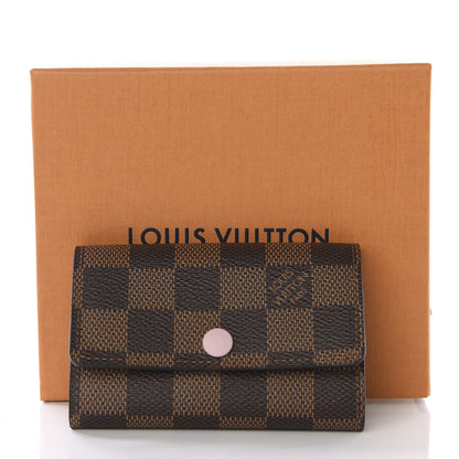 Louis Vuitton Damier Ebene Multicles 6 Key Holder Rose Ballerine 8 of 8