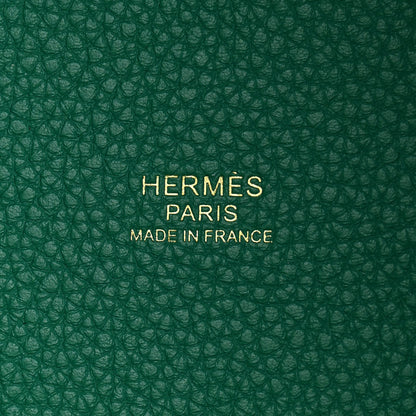 Hermes Taurillon Clemence Picotin Lock 18 PM Vert Jade 6 of 12