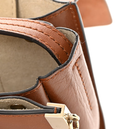 Chloe Suede Calfskin Small Faye Shoulder Bag Tobacco 12 of 18