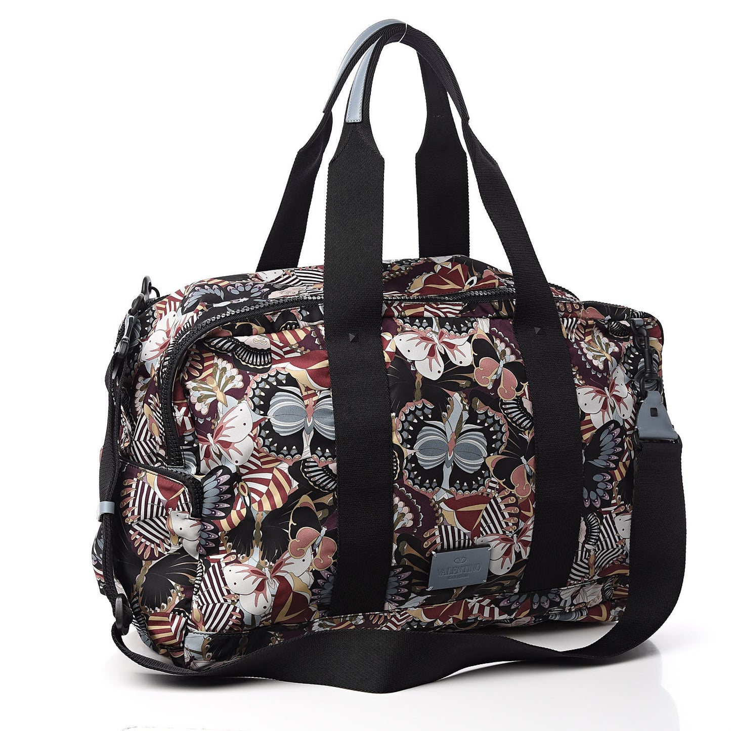 Nylon Camubutterfly Duffle Bag Multicolor