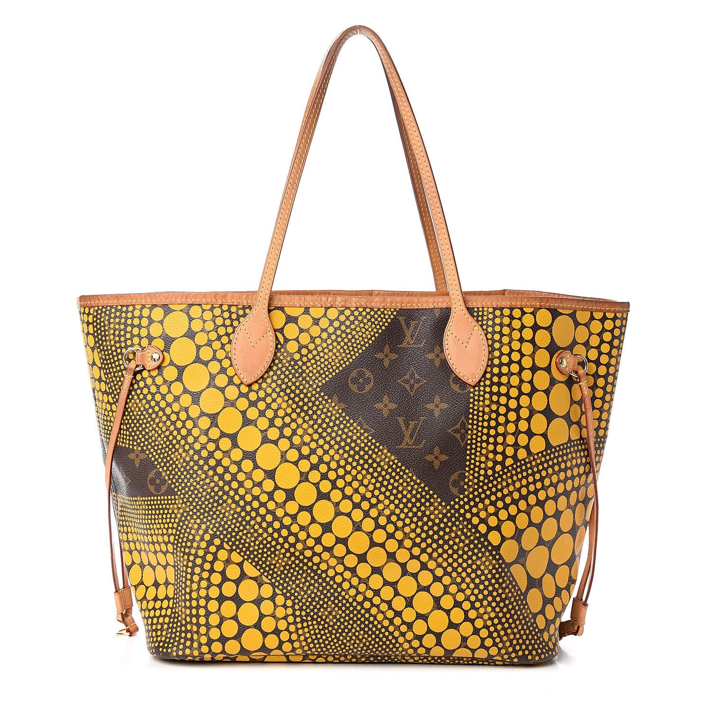 Monogram Kusama Waves Neverfull MM Yellow