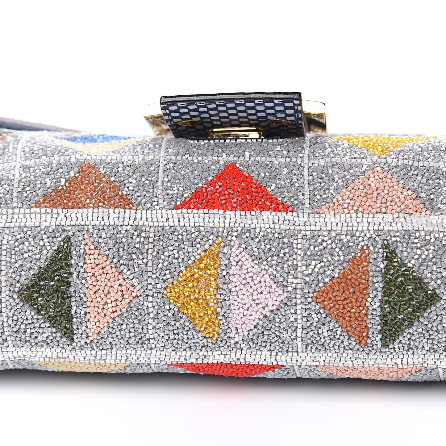 Beaded Embroidered Baguette Multicolor