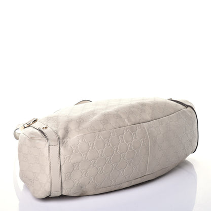 Gucci Guccissima Medium Abbey Shoulder Bag Off White 4 of 9