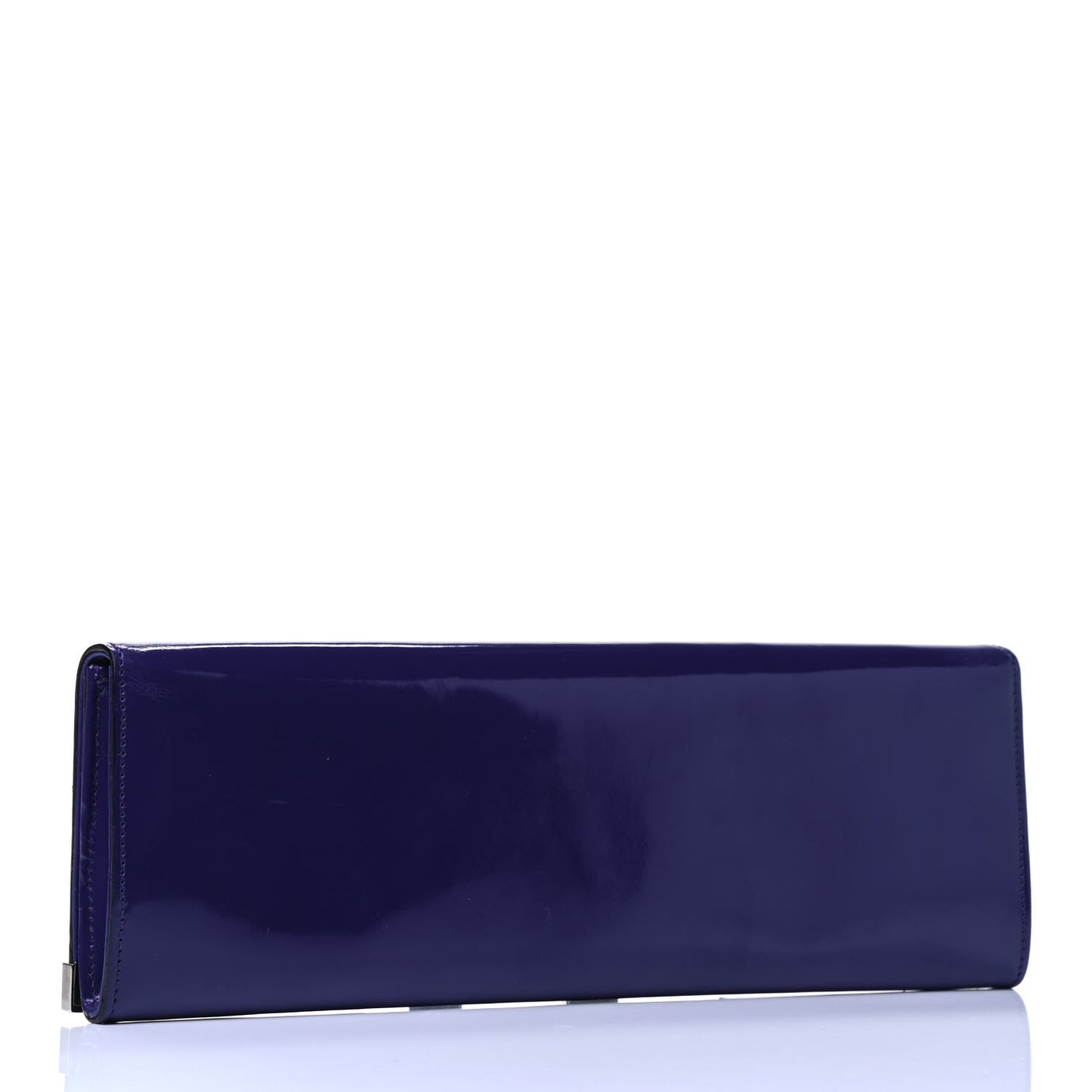 Patent Sigrid Clutch Blue