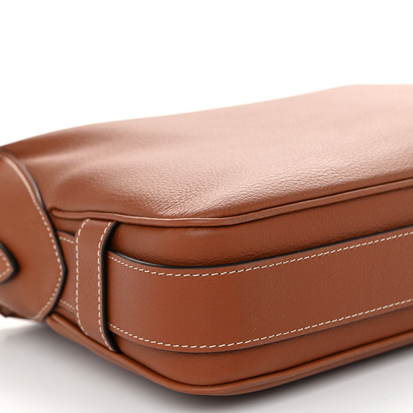 Supple Calfskin Medium Romy Shoulder Bag Tan