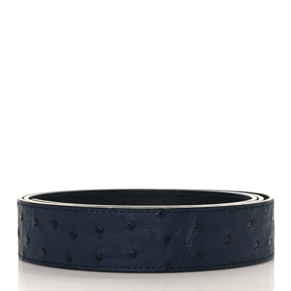 Louis Vuitton Ostrich 40MM Belt 100 40 Navy 2 of 6