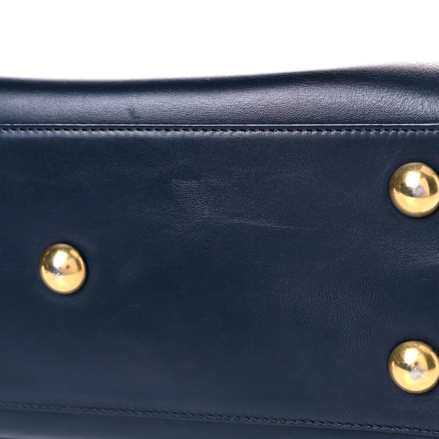 Calfskin Classic Baby Duffle Navy Blue