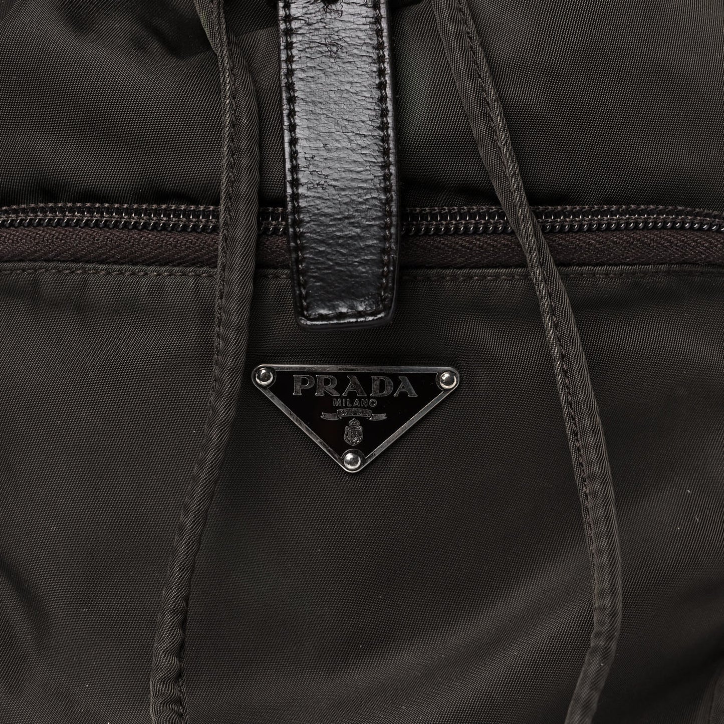 Nylon Vela Medium Backpack Moro