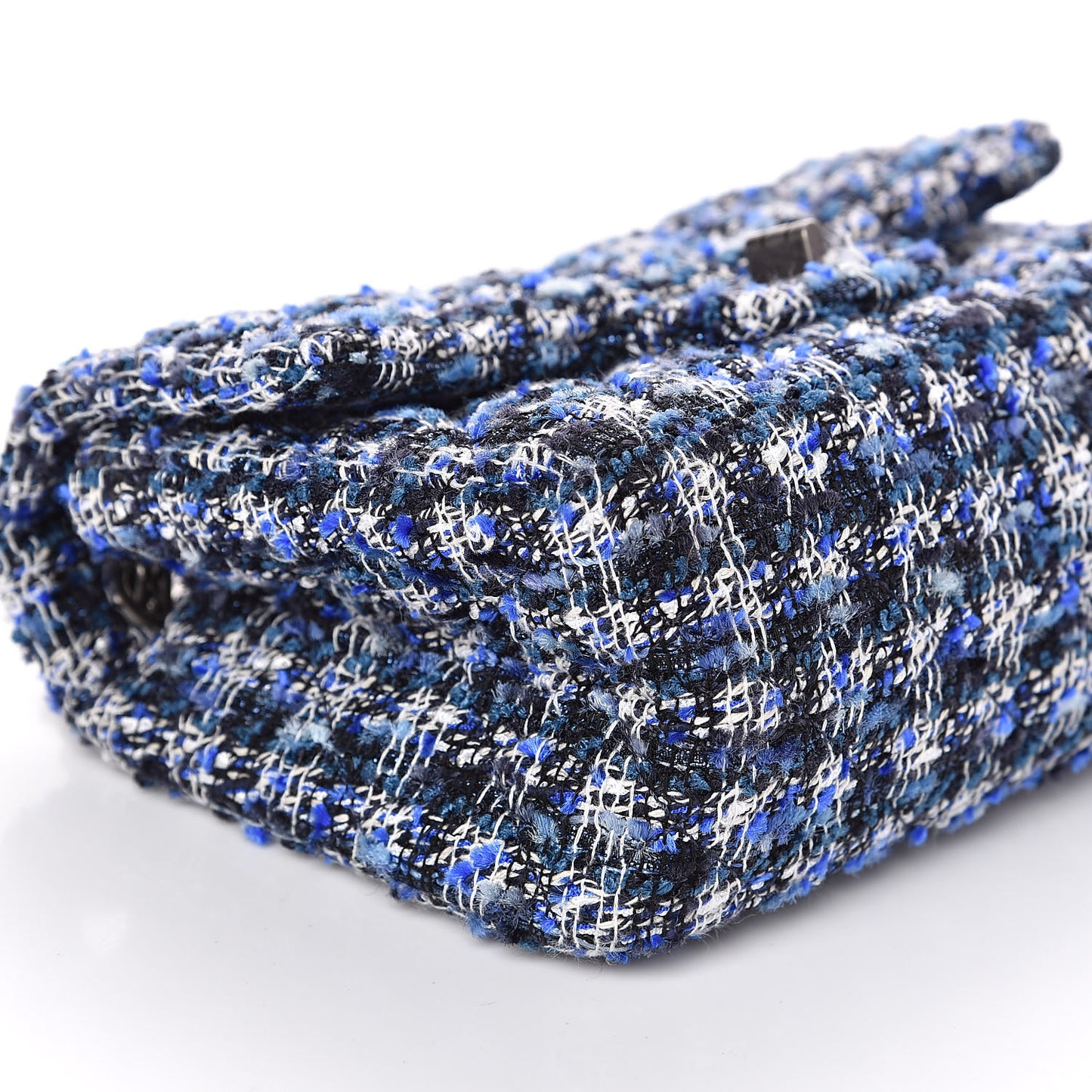 Tweed Quilted 2.55 Reissue Mini Flap Blue