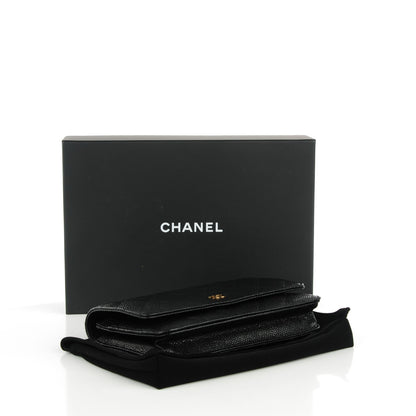 Chanel Caviar Quilted Wallet On Chain WOC Black 4 of 7