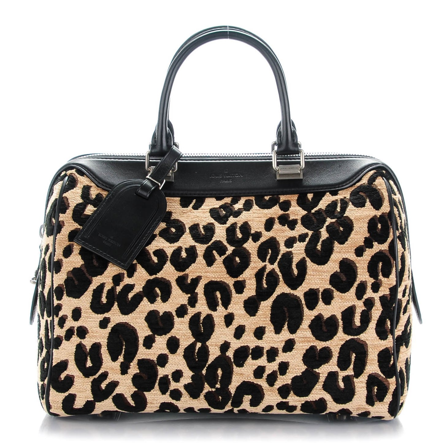 Jacquard Velvet Leopard Print Stephen Sprouse Speedy