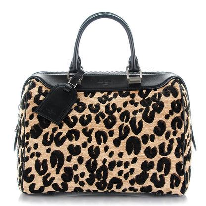 Louis Vuitton Jacquard Velvet Leopard Print Stephen Sprouse Speedy 1 of 7