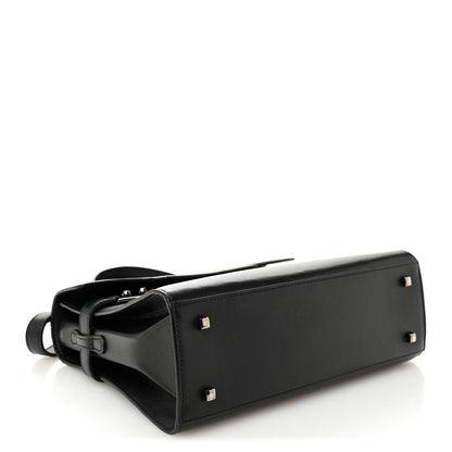 Delvaux Calfskin MM Tempete Satchel Black 4 of 9
