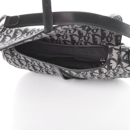Christian Dior Monogram Double Saddle Bag Black 5 of 10