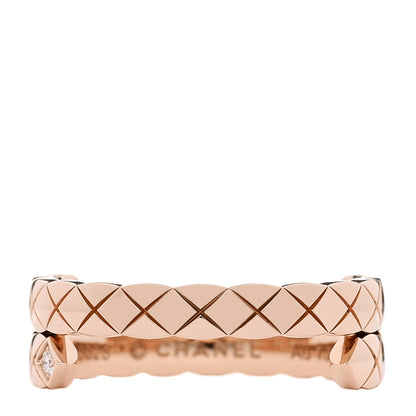Chanel 18K Beige Gold Diamond Small Coco Crush Toi Et Moi Ring 54 7 1 of 4