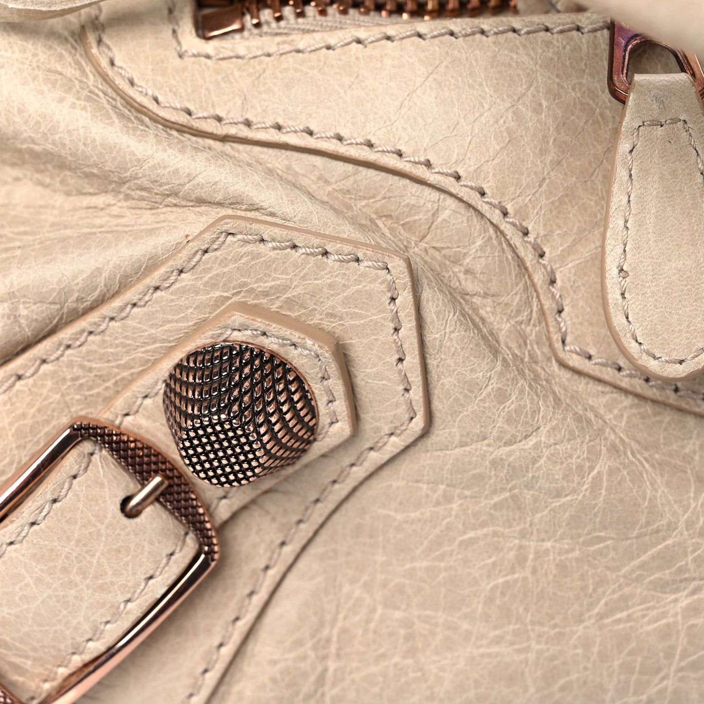 Agneau Giant 21 Rose Gold Hardware City Praline