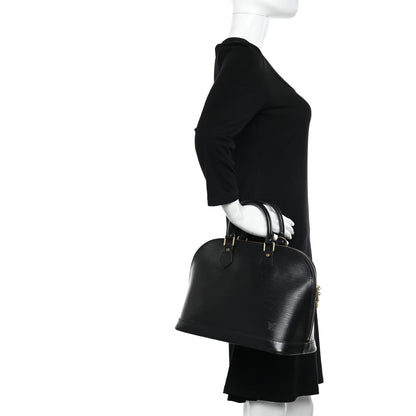Louis Vuitton LOUIS VUITTON Epi Alma PM Black 2 of 17