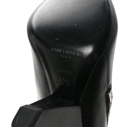 Saint Laurent Calfskin Niki 85 Wedge Booties 39.5 Black 7 of 10