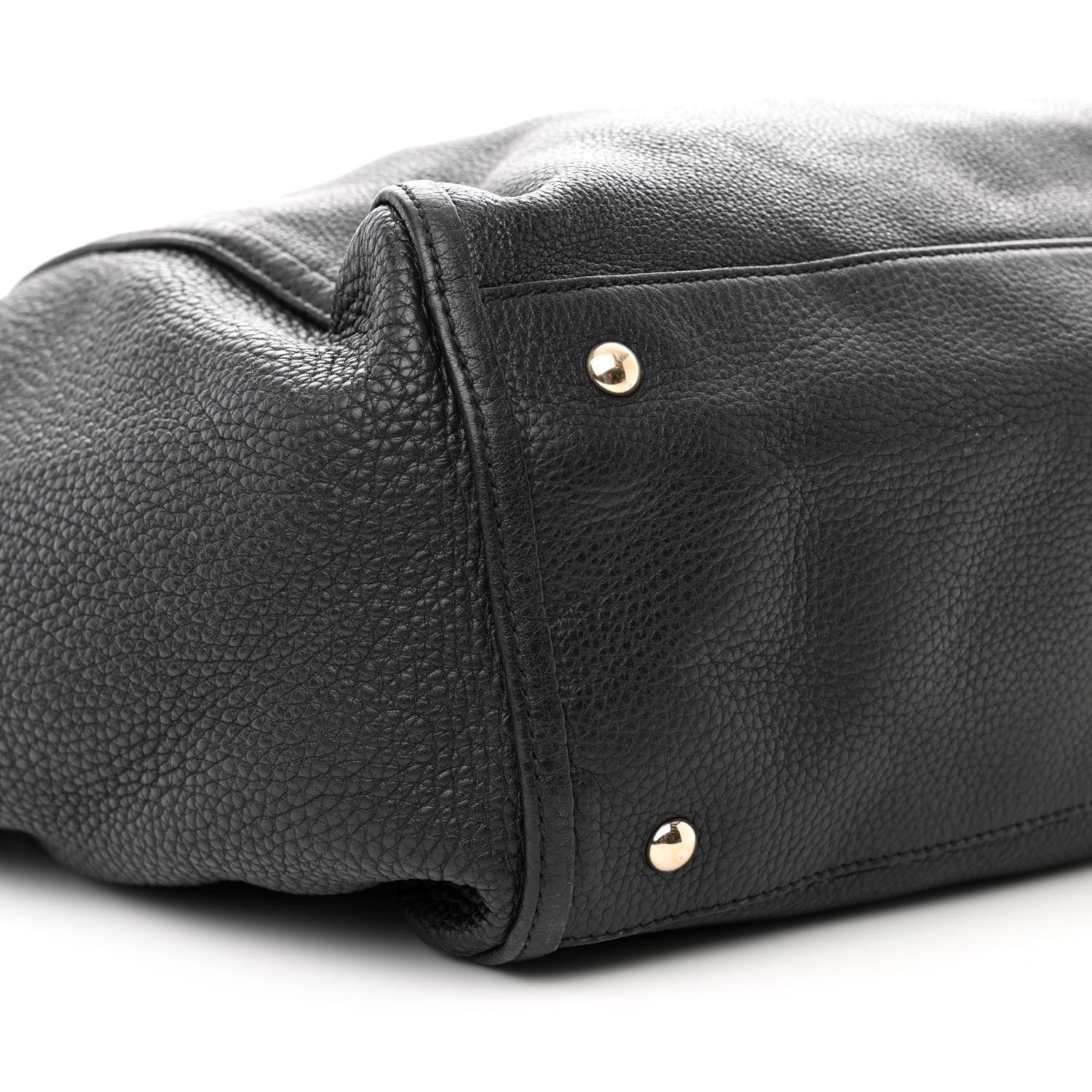 Gucci Pebbled Calfskin Large Soho Shoulder Bag Black 9 of 13