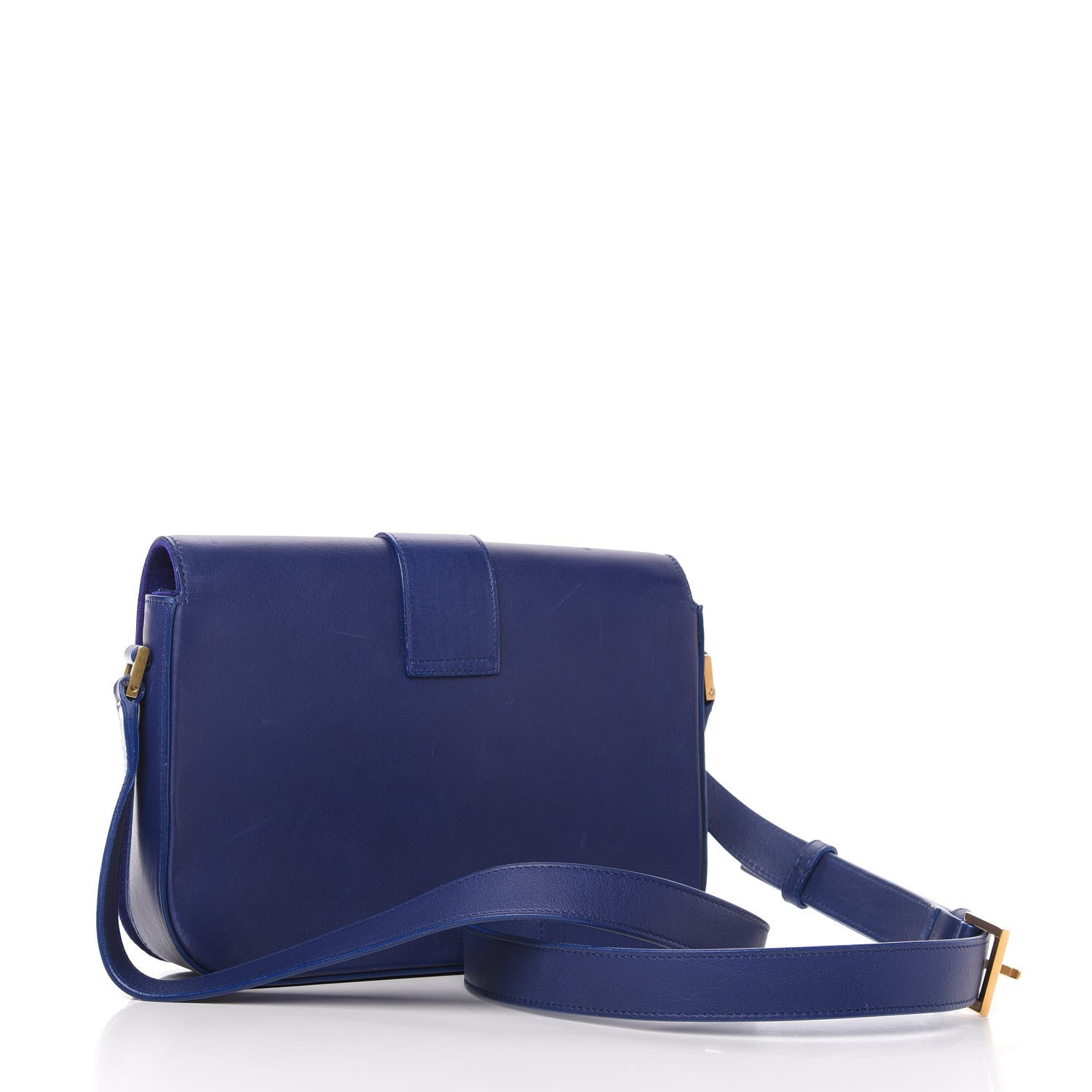 Saint Laurent Calfskin Classic Y Satchel Royal Blue 3 of 9
