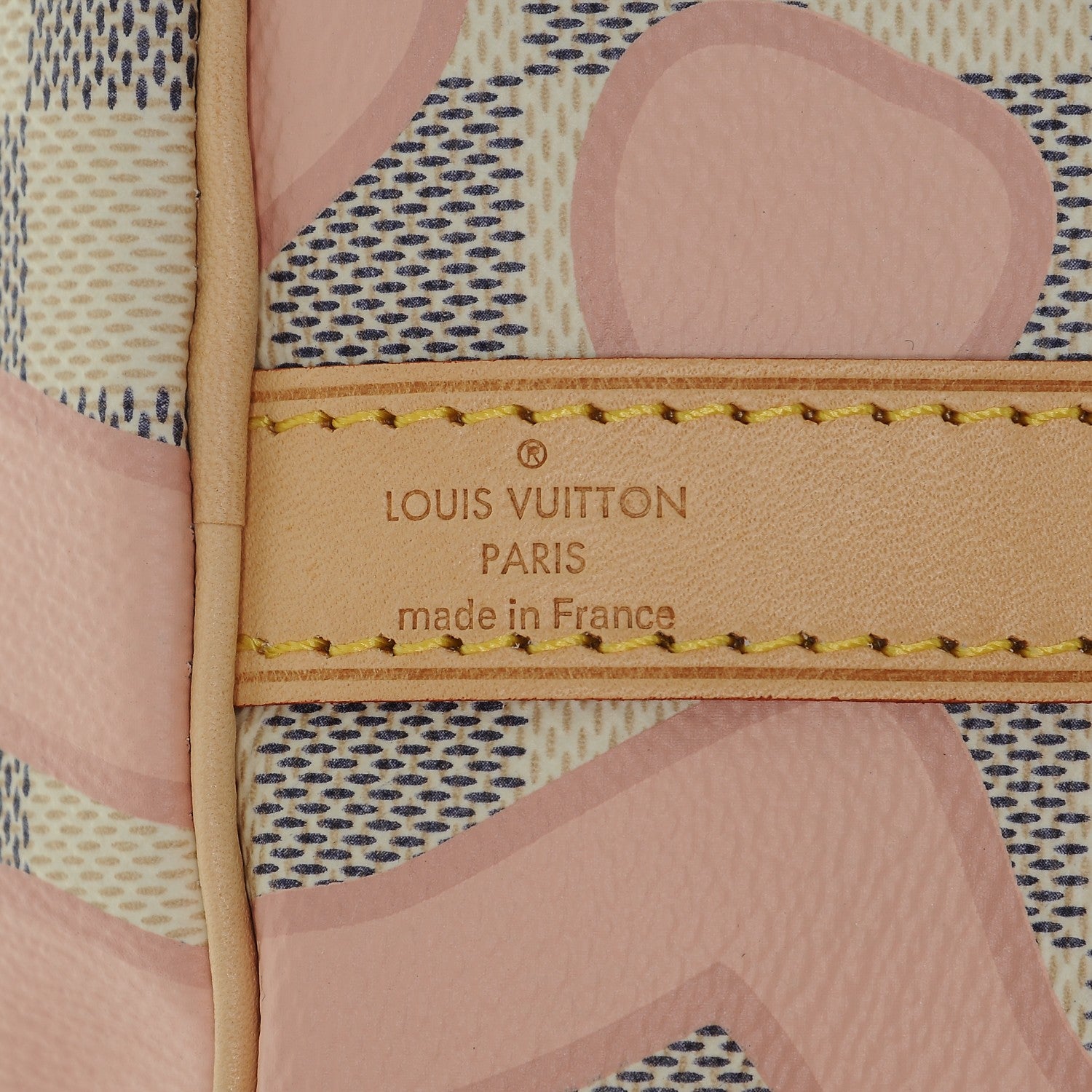 Louis Vuitton Damier Azur Tahitienne Speedy Bandouliere 30 Rose Ballerine 6 of 6