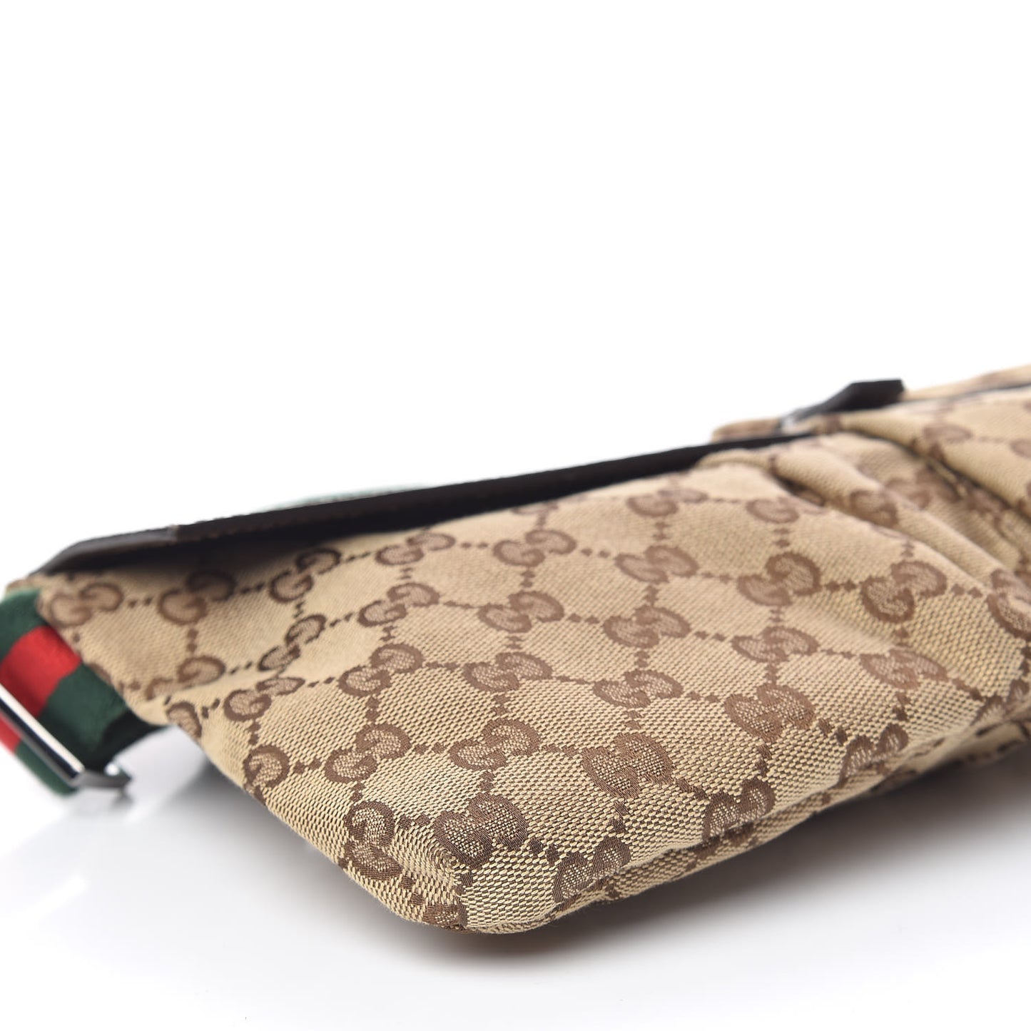 Monogram Web Belt Bag Dark Brown