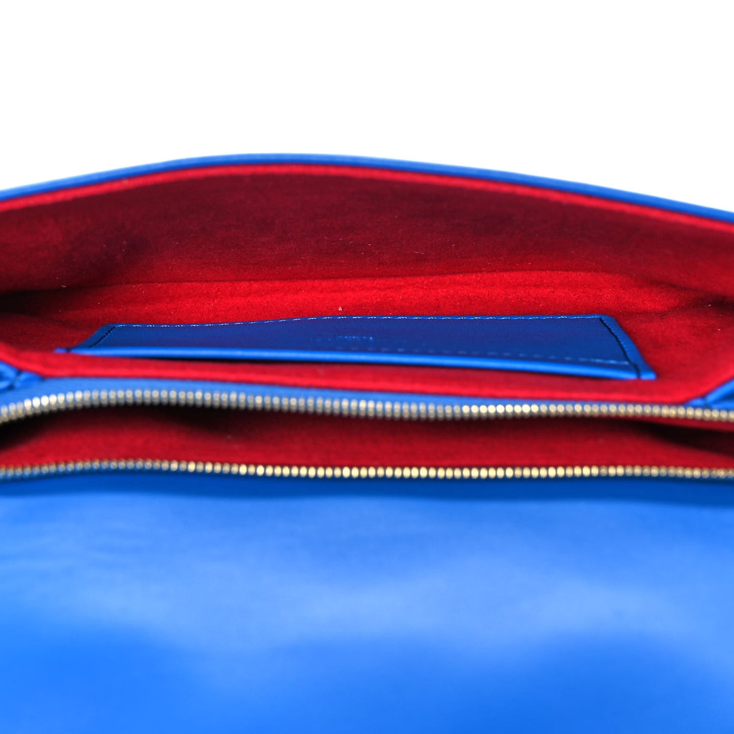 Lambskin Embossed Monogram Vuittamins Pochette Coussin Blue Red