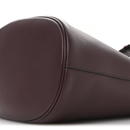 Prada Calfskin Buckle Bucket Bag With Belt Bordeaux 10 of 11