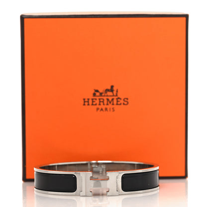 Hermes Enamel Narrow Clic Clac H Bracelet GM Black 5 of 5
