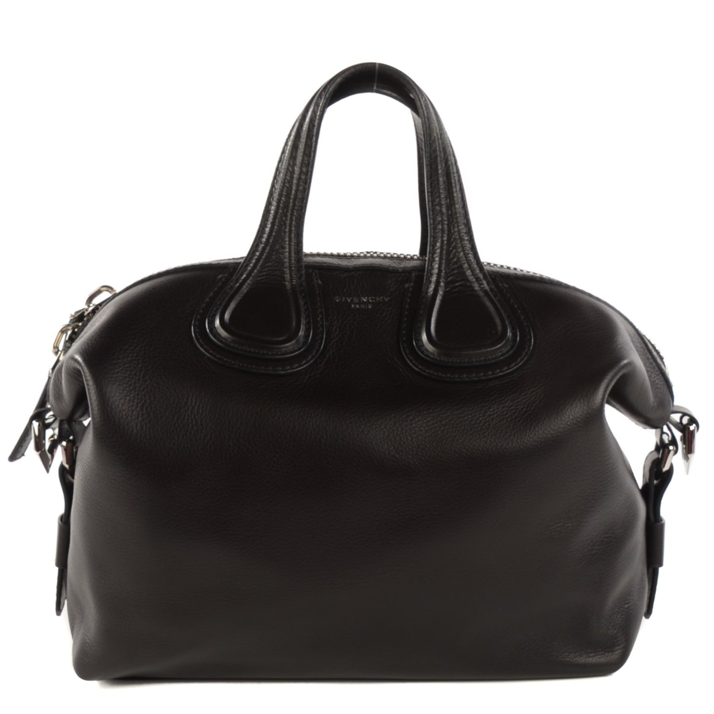 Waxed Calfskin Small Nightingale Black