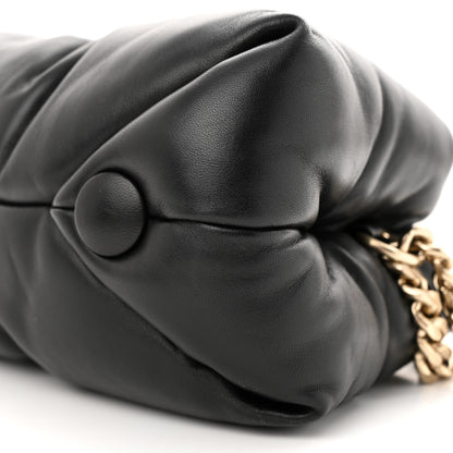 Proenza Schouler Lambskin Small Puffy Tobo Chain Shoulder Bag Black 9 of 10