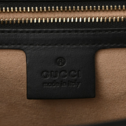 Gucci Guccissima Medium Padlock Shoulder Bag Black 10 of 17