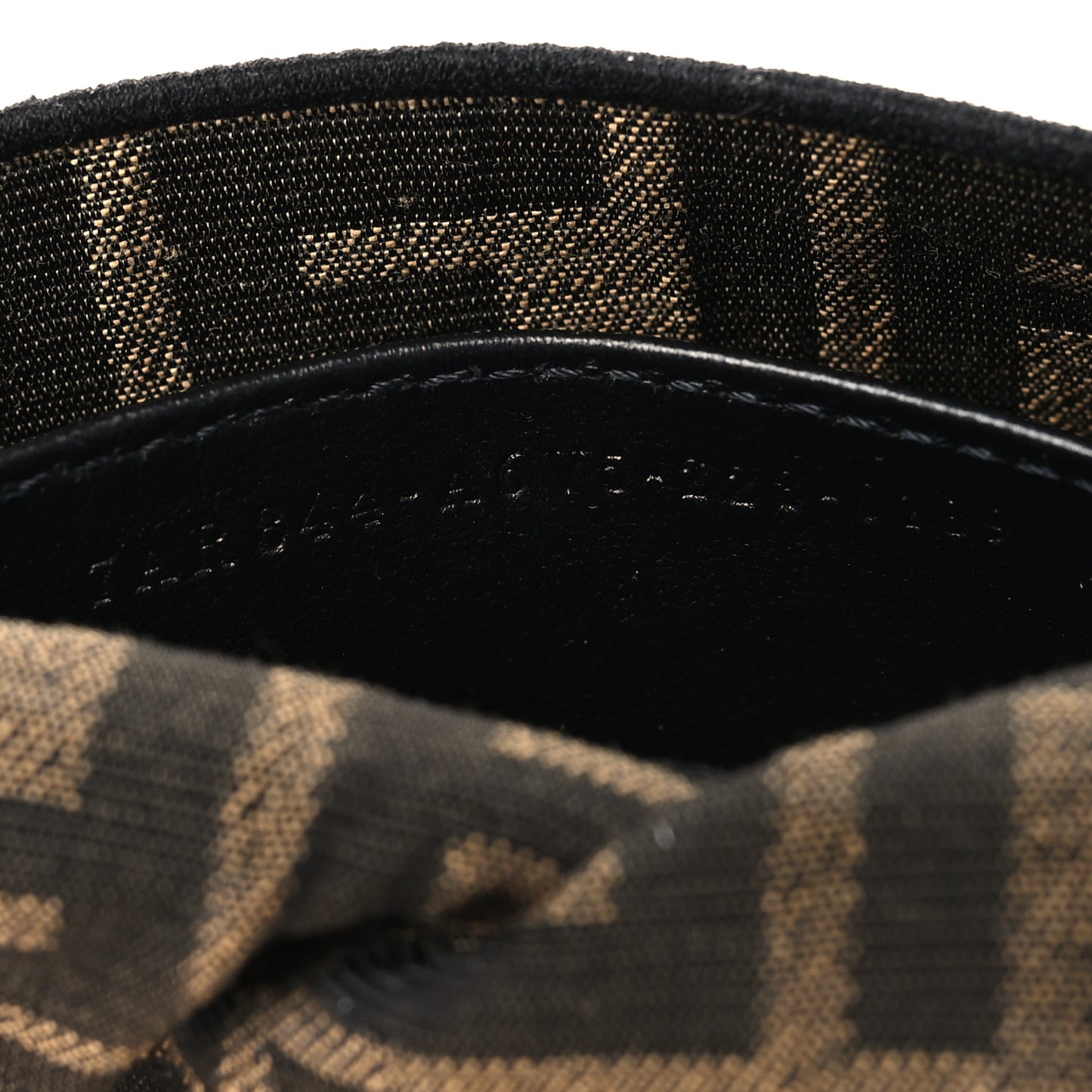 Fabric Jacquard FF 1974 Nano Baguette Charm Tobacco Moro Black