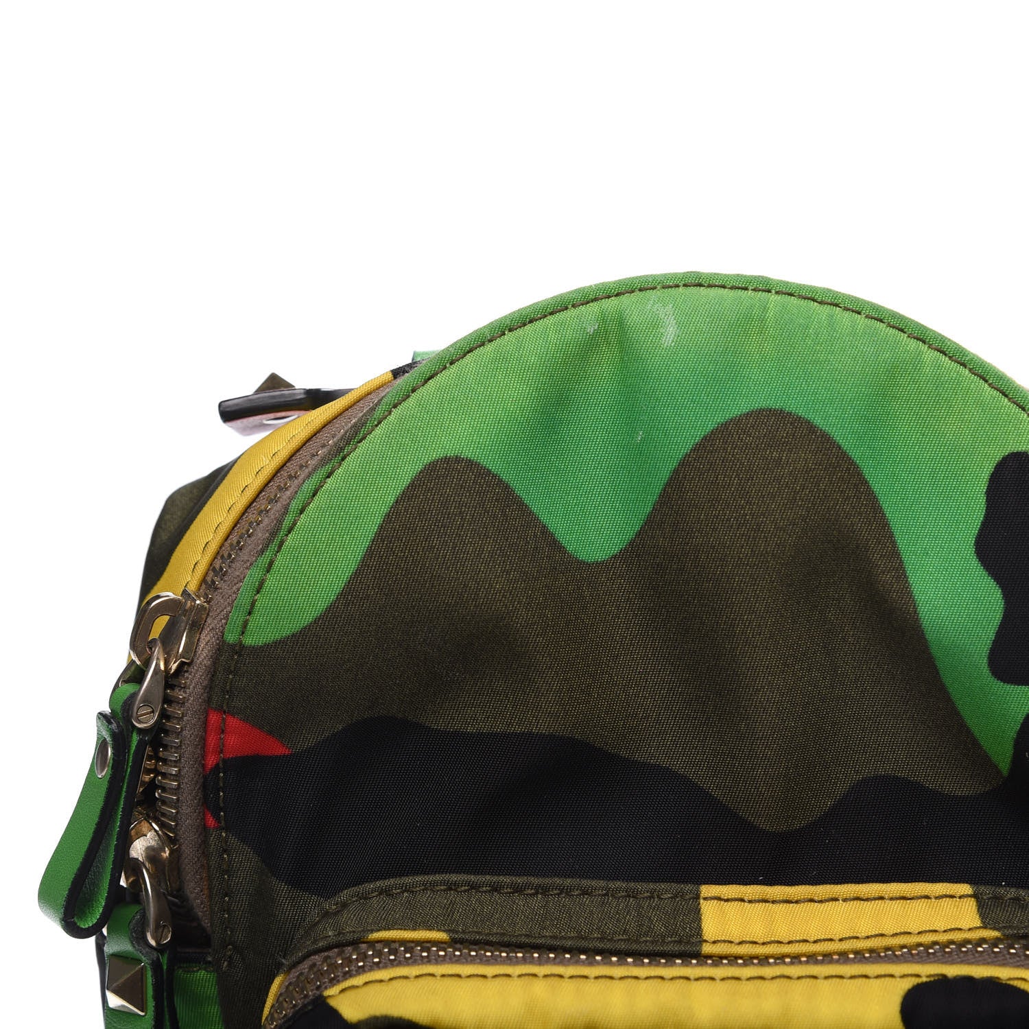 Valentino Garavani Nylon Mini Psychedelic Camouflage Rockstud Backpack Multicolor 8 of 13