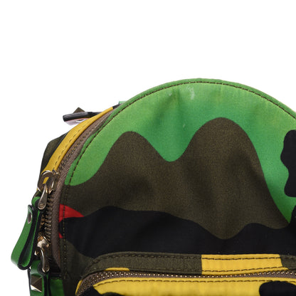 Valentino Garavani Nylon Mini Psychedelic Camouflage Rockstud Backpack Multicolor 8 of 13