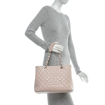 Chanel Caviar Quilted Grand Shopping Tote GST Light Pink 2 of 6
