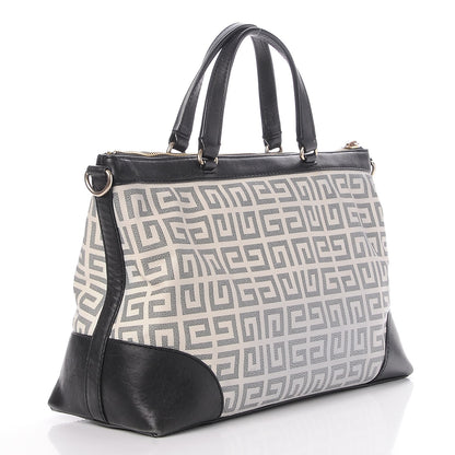 Givenchy Canvas Leather Trim Large Tote Bag Black 3 of 7