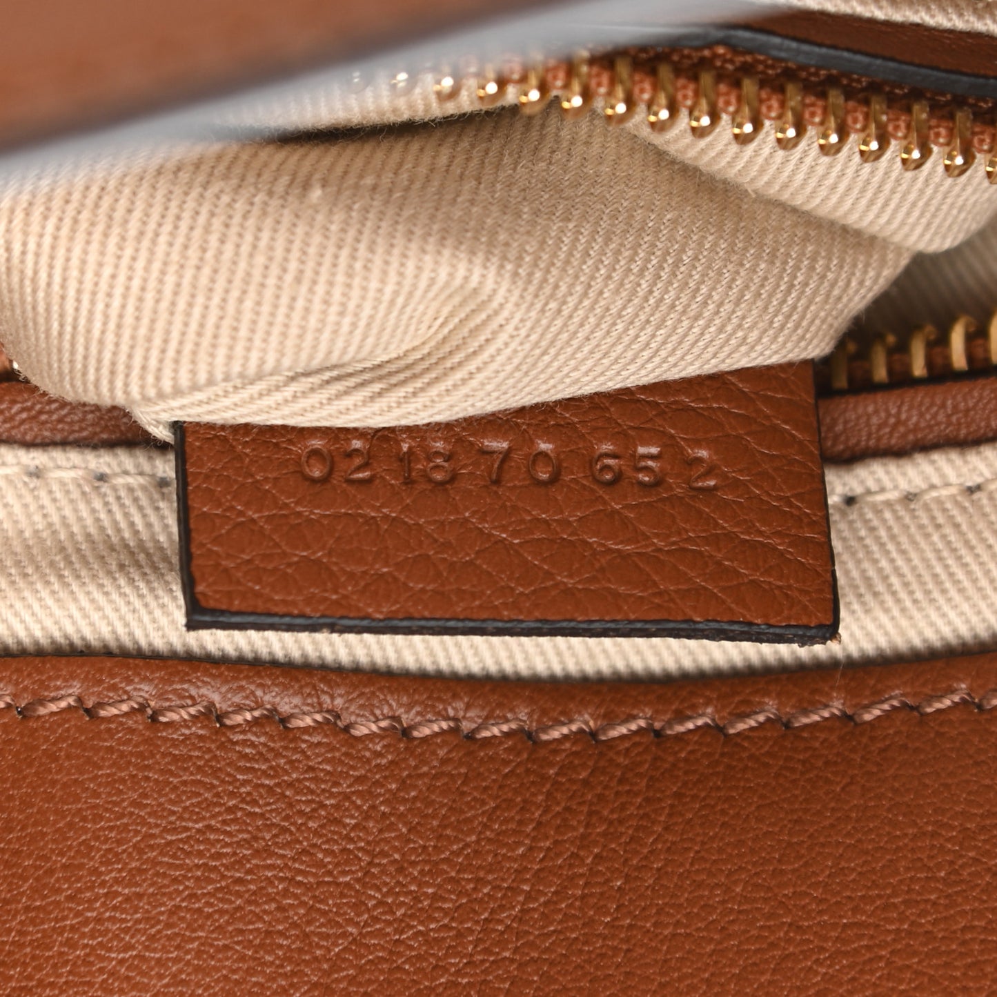 Suede Calfskin Small Faye Backpack Tan