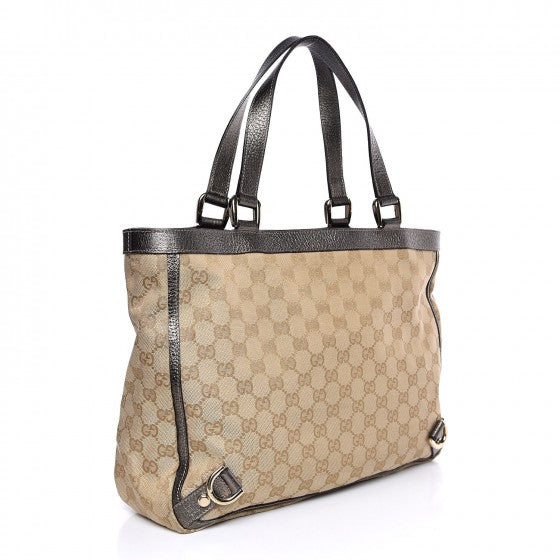 Gucci Monogram Medium Abbey Tote Metallic 3 of 12