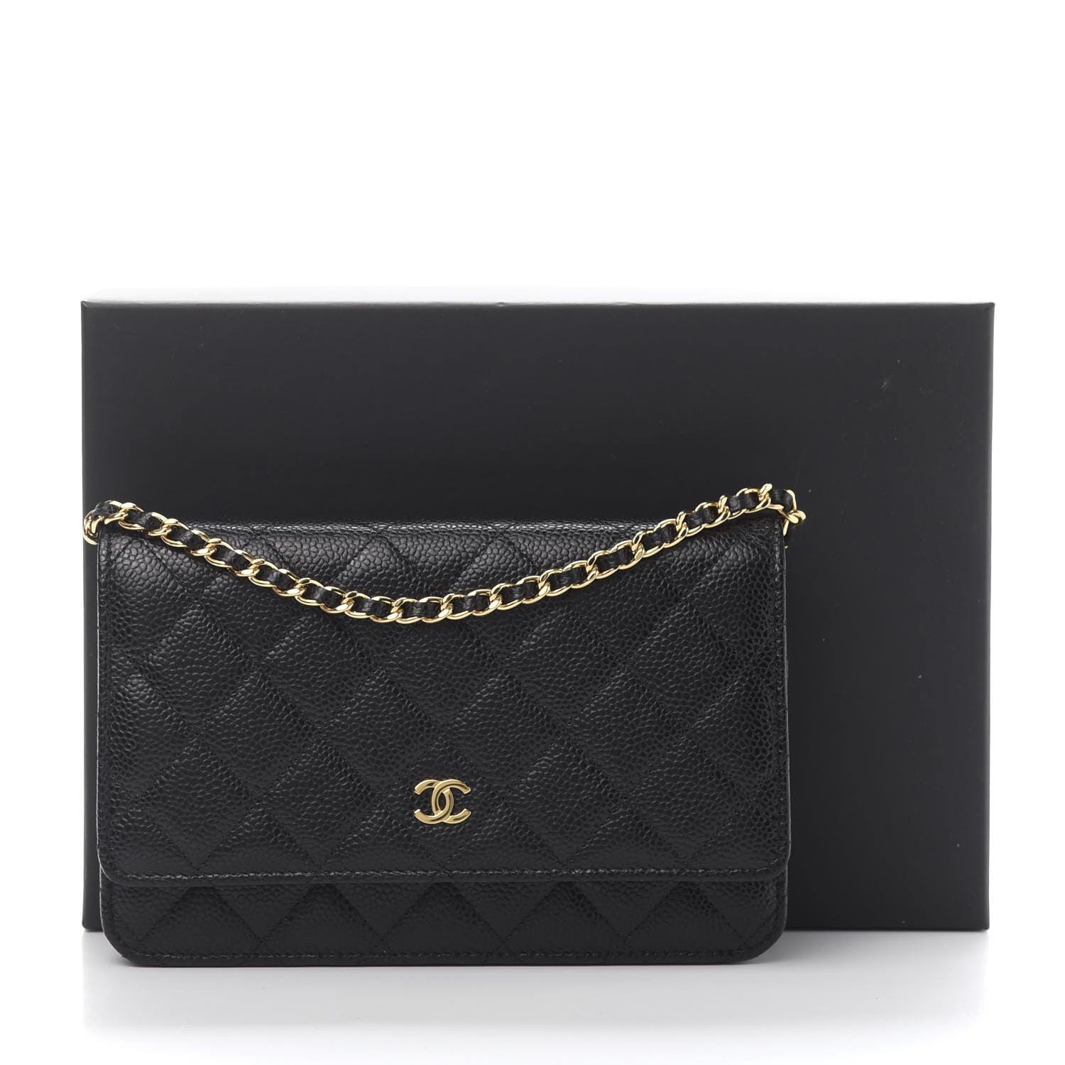 Chanel Caviar Quilted Wallet On Chain WOC Black 13 of 13
