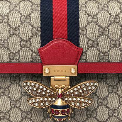 Gucci GG Supreme Monogram Medium Queen Margaret Shoulder Bag Red 8 of 10