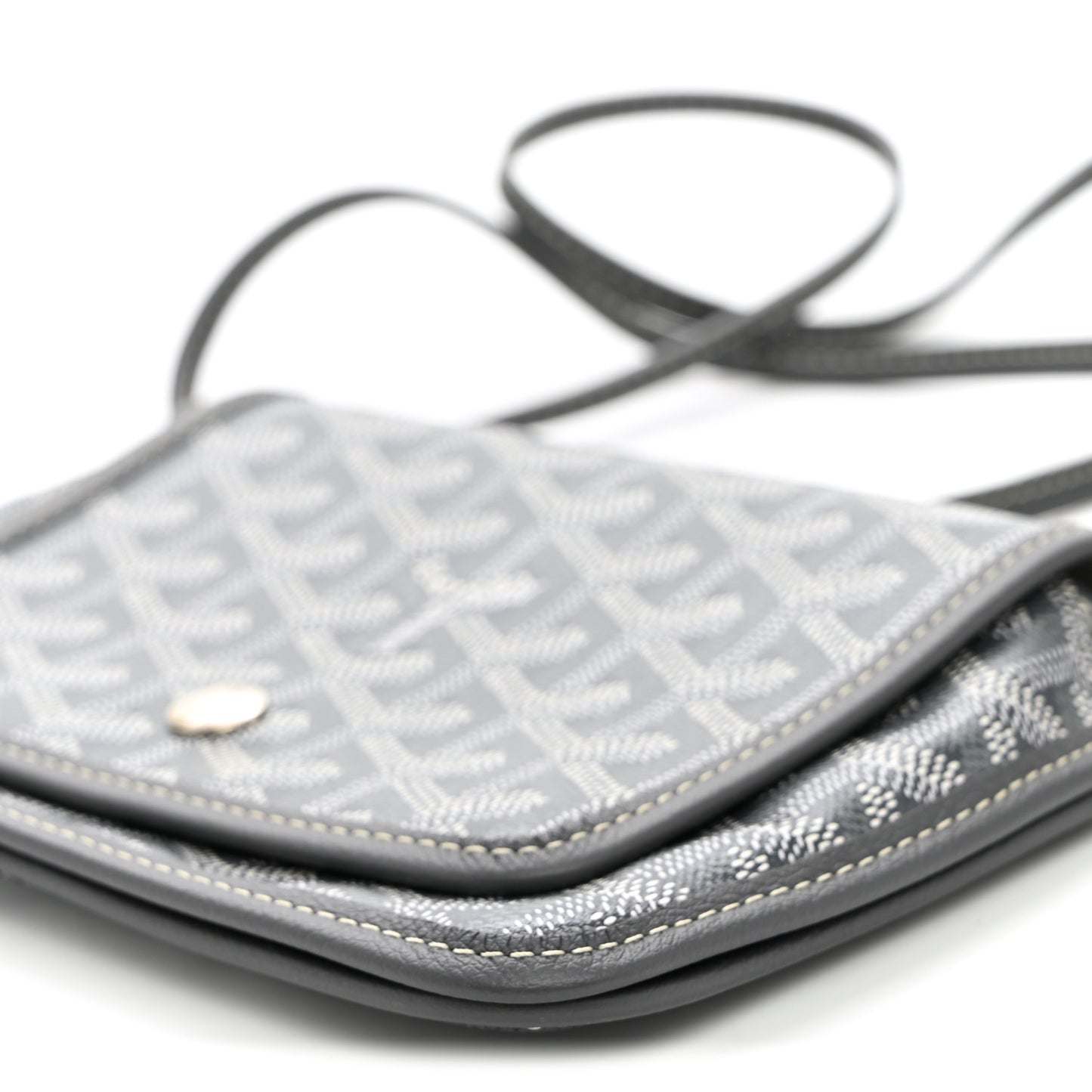 Goyardine Plumet Wallet Clutch Grey