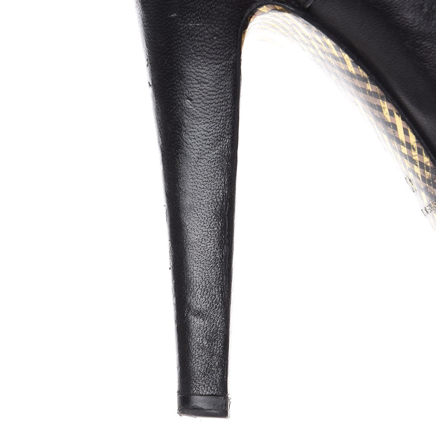 Lambskin CC Cap Toe Platform Short Boots 40 Black