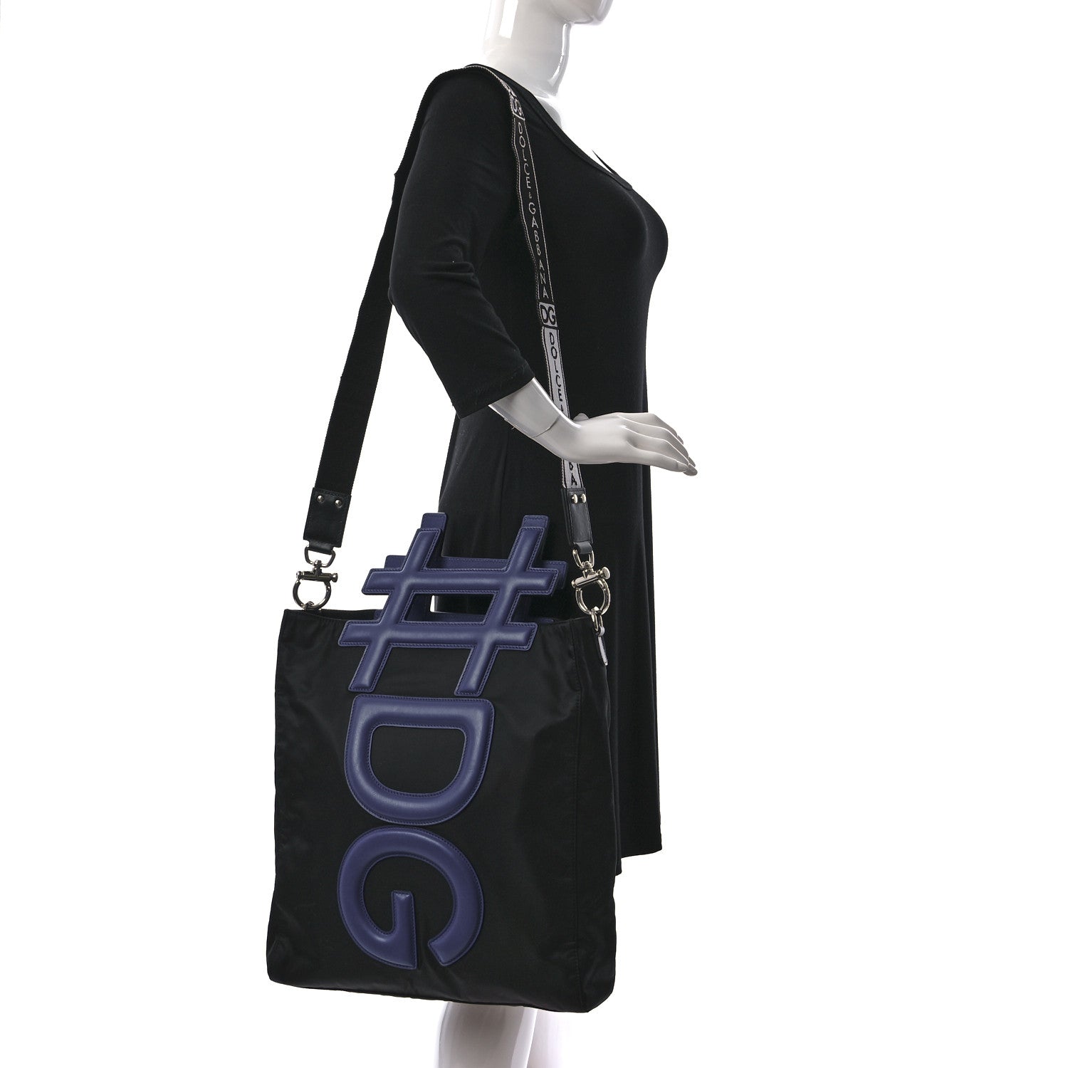 Dolce & Gabbana Nylon Instabag Top Handle Bag Black Blue 2 of 15