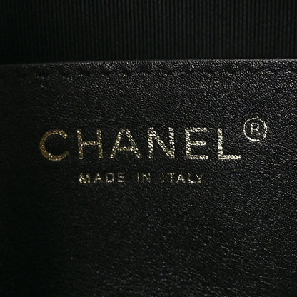 Chanel Calfskin Stitched Sleek Box Top Handle Vanity Bag Black 6 of 9