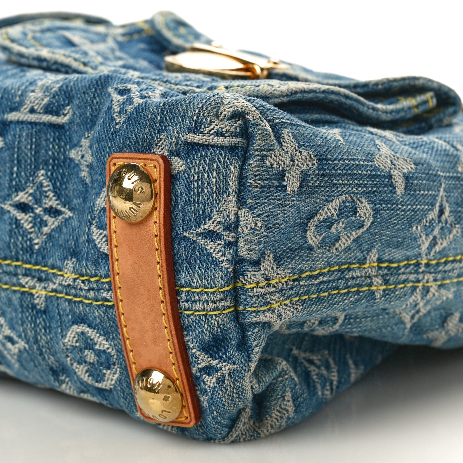 Louis Vuitton Monogram Denim Baggy PM Blue 9 of 11